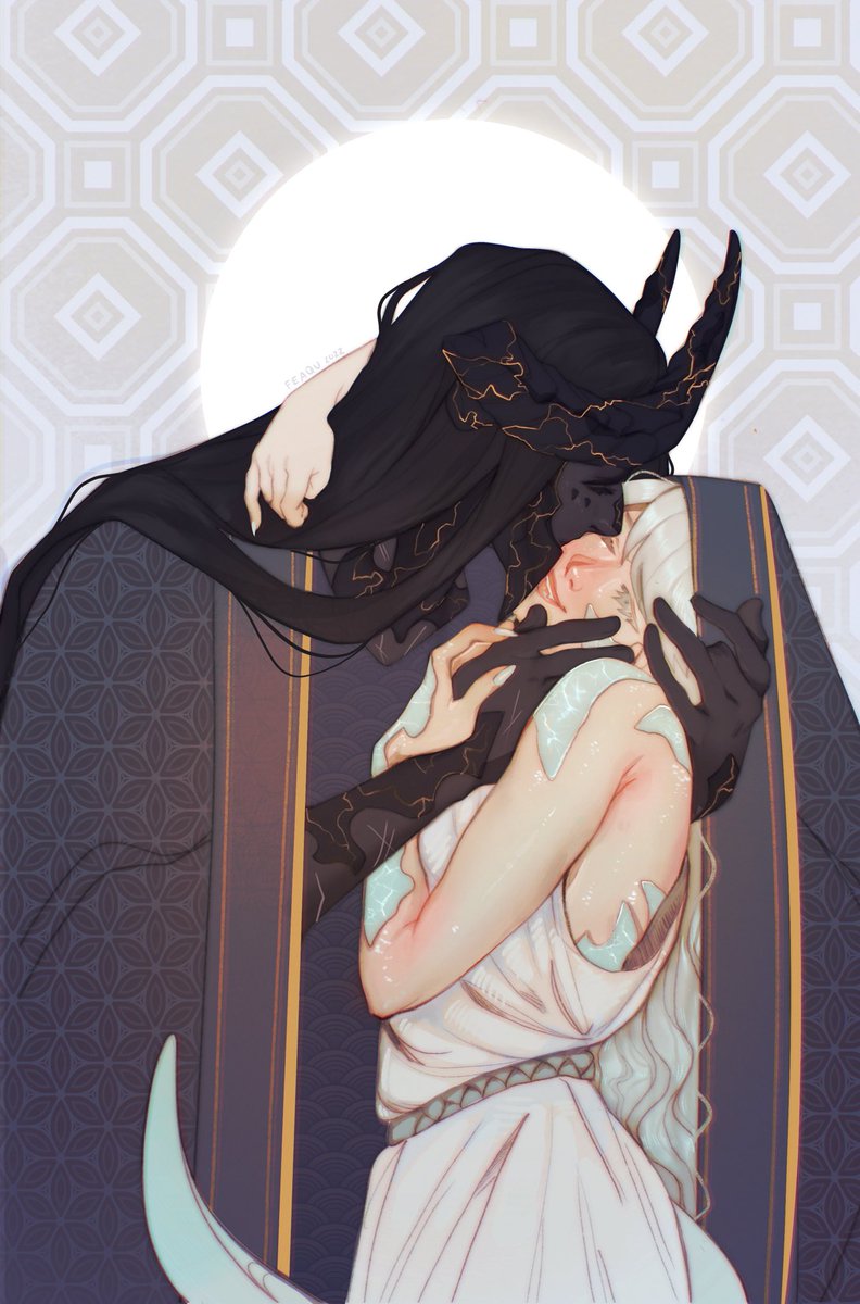 feaqu's tweet photo. earth and water but they’re kissing https://t.co/QITivkGrMs