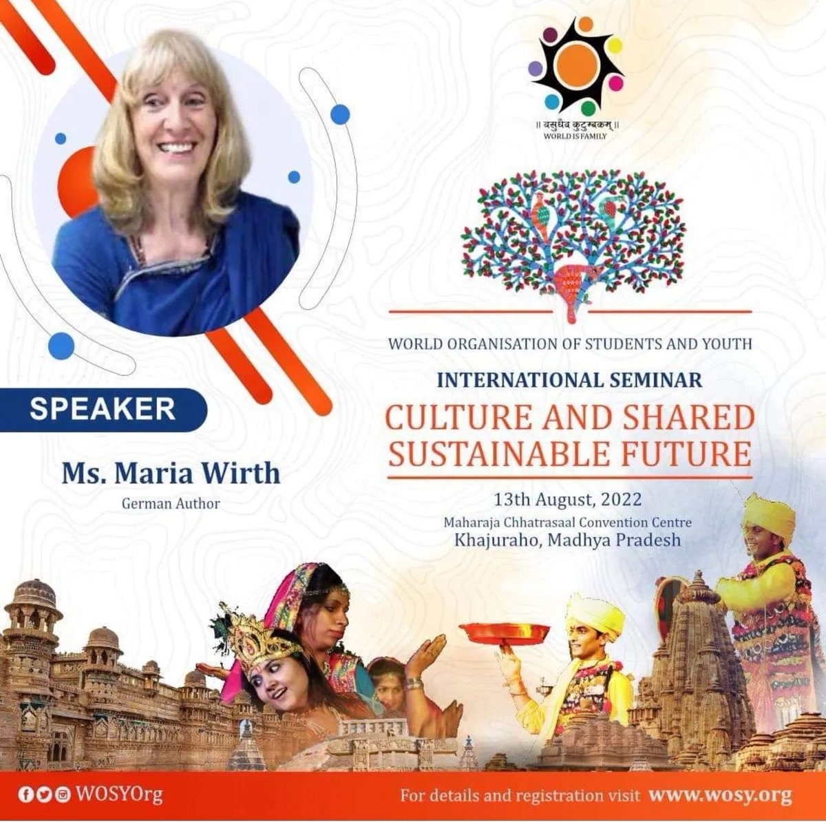 PuneWosy's tweet photo. It is our great pleasure to announce that journalist and writer Maria Wirth will join us as a speaker on 13th August at our International seminar “Culture and shared Sustainability”  if you would like to join us please register with this form https://t.co/BVARza7zZm https://t.co/dVtkXcHzF1