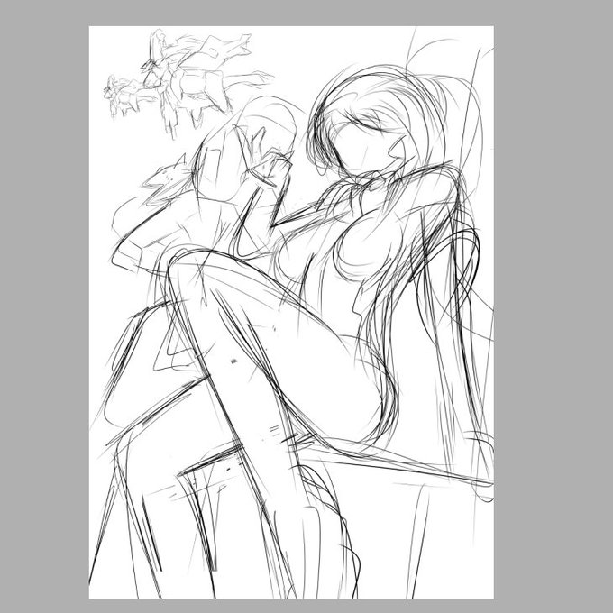 イルフィおねショタの合間にちょっとラフ切ってみたり
フライパスするラプターのエレメントと駐機状態のラプターをバックに弾薬コンテナに腰掛けるお姉さま。。。 