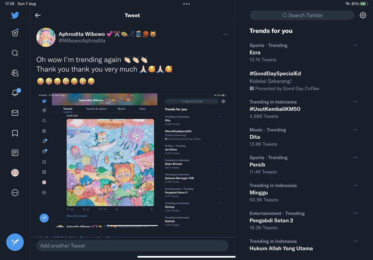 WibowoAphrodita's tweet photo. Yesterday @halorena is trending 👌🏻😚 Today, me & @ezraigor 👌🏻🤪👏🏻 #teamhalu https://t.co/LkZJgobgmK