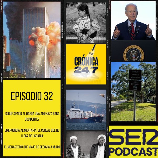 Yilian Ayala (@yilianayala) on Twitter photo 🎧El nuevo episodio de Crónica 24/7 ha quedado redondo.
⚠️ ¿Qué ha sido de Al Qaeda?, por <a href="/JLiebana3/">Javier Liébana</a>
🌾 Crisis alimentaria, por <a href="/NikoCastellano/">Nicolás Castellano</a>
⛪️🇺🇸 Un monasterio segoviano en Miami, por <a href="/tfernandez7/">Toñi Fernández</a>
✨Y la magia de <a href="/JAranaz/">Juan Aranaz</a>
prisa-es.mc.tritondigital.com/CRONICA_247_SE… 🎧El nuevo episodio de Crónica 24/7 ha quedado redondo.
⚠️ ¿Qué ha sido de Al Qaeda?, por <a href="/JLiebana3/">Javier Liébana</a>
🌾 Crisis alimentaria, por <a href="/NikoCastellano/">Nicolás Castellano</a>
⛪️🇺🇸 Un monasterio segoviano en Miami, por <a href="/tfernandez7/">Toñi Fernández</a>
✨Y la magia de <a href="/JAranaz/">Juan Aranaz</a>
prisa-es.mc.tritondigital.com/CRONICA_247_SE…