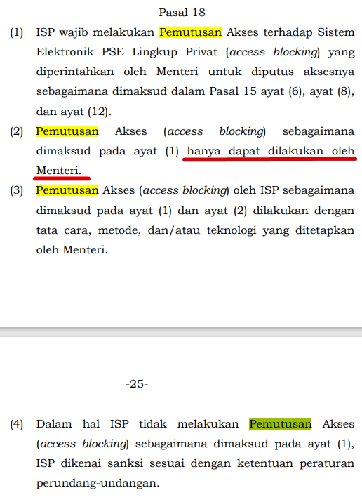 TigerF7's tweet photo. aturan "Pemutusan" ini seharusnya dihapus. 

ini jelas jelas menghalangi akses informasi kami.

sebaliknya, berikan saja peringatan ke masyarakat jika situs yg tidak mendaftar PSE, diluar tanggung jawab pemerintah.

jgn kau perlakukan kami seperti anak kecil.
#BlokirKominfo https://t.co/xoas4I9ZCE