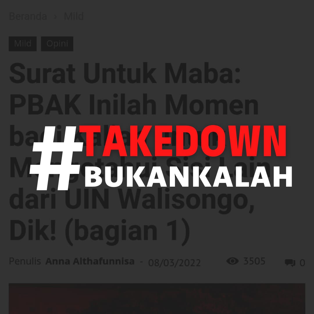 justisiacom's tweet photo. #TAKEDOWNBUKANKALAH https://t.co/zeKA1nnEXe