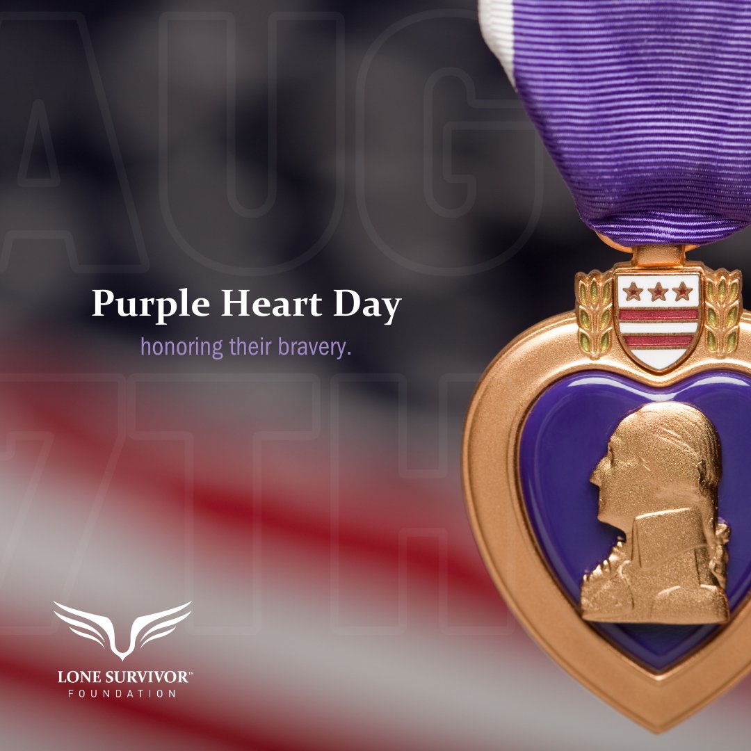 Today we observe #PurpleHeartDay, a day for honoring the brave men and women who fought for our country and were injured or KIA. 💜

These warriors represented America during their service and we thank them today for their patriotism and dedication to our country. 🇺🇸