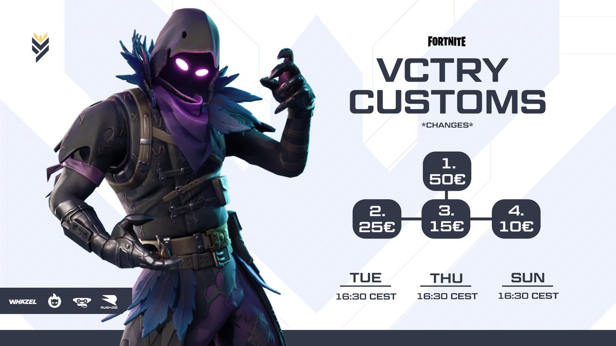 VCTRYCustoms's tweet photo. There is no better way than ending the weekend with Practice, Earnings and Giveaways 😎

💰 €100 price pool
👤 Solo Arena
⏳ 16:30 CEST

Discord link down below! https://t.co/SuOddeURM9