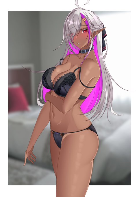 #うちの子
#オリジナル
ダークエルフ 