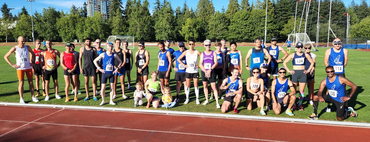 Congrats to all the participants in yesterday's VFAC track series 1500 &amp; 10,000 races. Extended thank you to volunteers and BC Athletics officials who enabled this event to go ahead. Results available here: results.tfmeetpro.com/TBird_Timing/F…