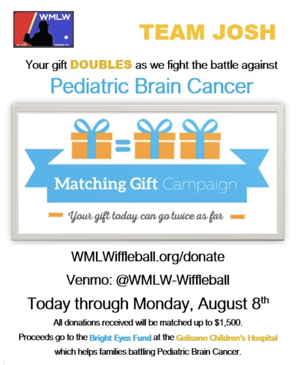 Today is the last day to donate for the Josh Fundraiser 🧡