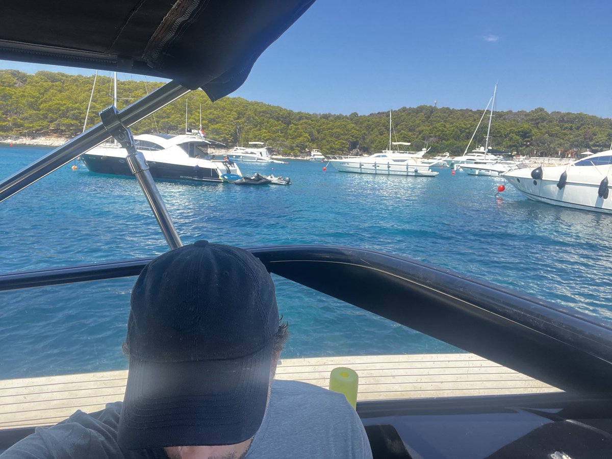 KennyGersh4Real's tweet photo. Well, it is a yacht club. ⁦@BoredApeYC⁩ #BAYC #Croatia #yacht #vacation https://t.co/q8jbqNOR0c