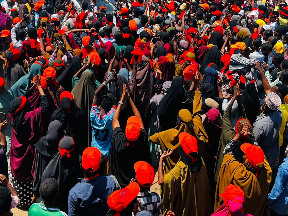 HonDubo's tweet photo. Hold my final campaign rally at Ifo, Hagadera &amp; Dadaab town yesterday. Shared my agenda &amp; that Azimio-Coalition to transform our country. Kenyans have decided. It’s game over. It’s @RailaOdinga as our 5th President &amp; @MarthaKarua as our DP. #VoteBlue https://t.co/WgQ2TeUbxo