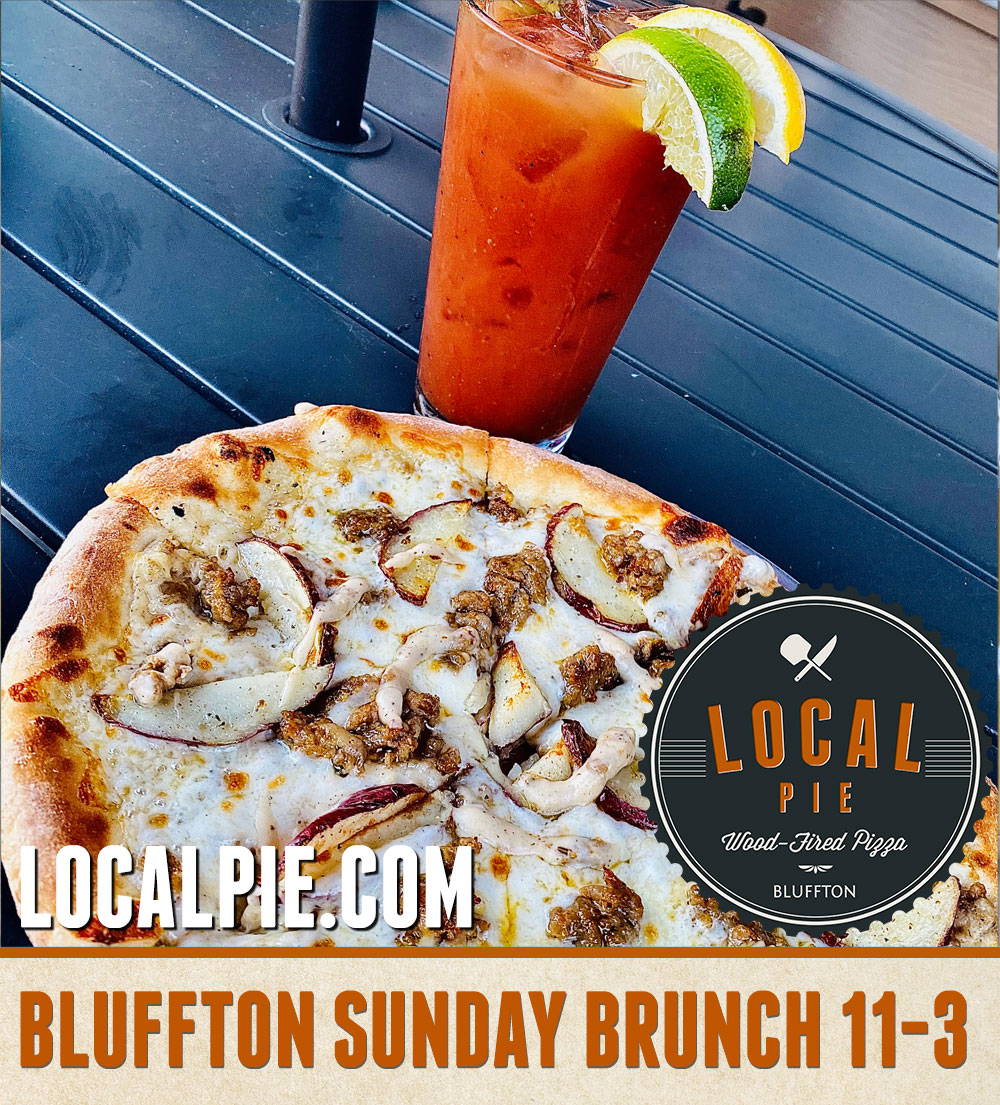 localpiebluff's tweet photo. Why yes! We did make a pizza with Biscuits &amp; Gravy. That, plus more at #Brunch from 11-3pm. 

#bluffton #blufftonsc #loveblufftonsc #localpie #pizza #lowcountry #eatlocal #supportlocal #woodfiredpizza #southcarolina https://t.co/1wyU8Wb5g6