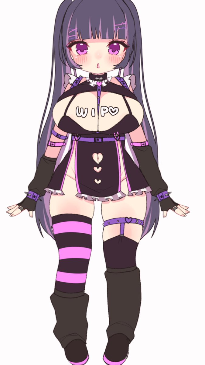 今作ってる未来の娘ちゃん(販売予定)WIP💙💜 