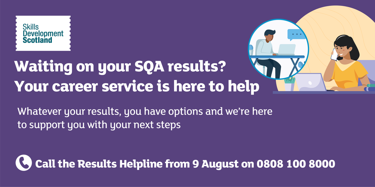 The #ResultsHelpline opens on Tuesday morning from 9am. British Sign Language Users can get in touch with <a href="/ContactScotland/">Contact Scotland BSL</a> app or web fal.cn/3qQ2a. #SQAResults #YPGuarantee #NoWrongPath