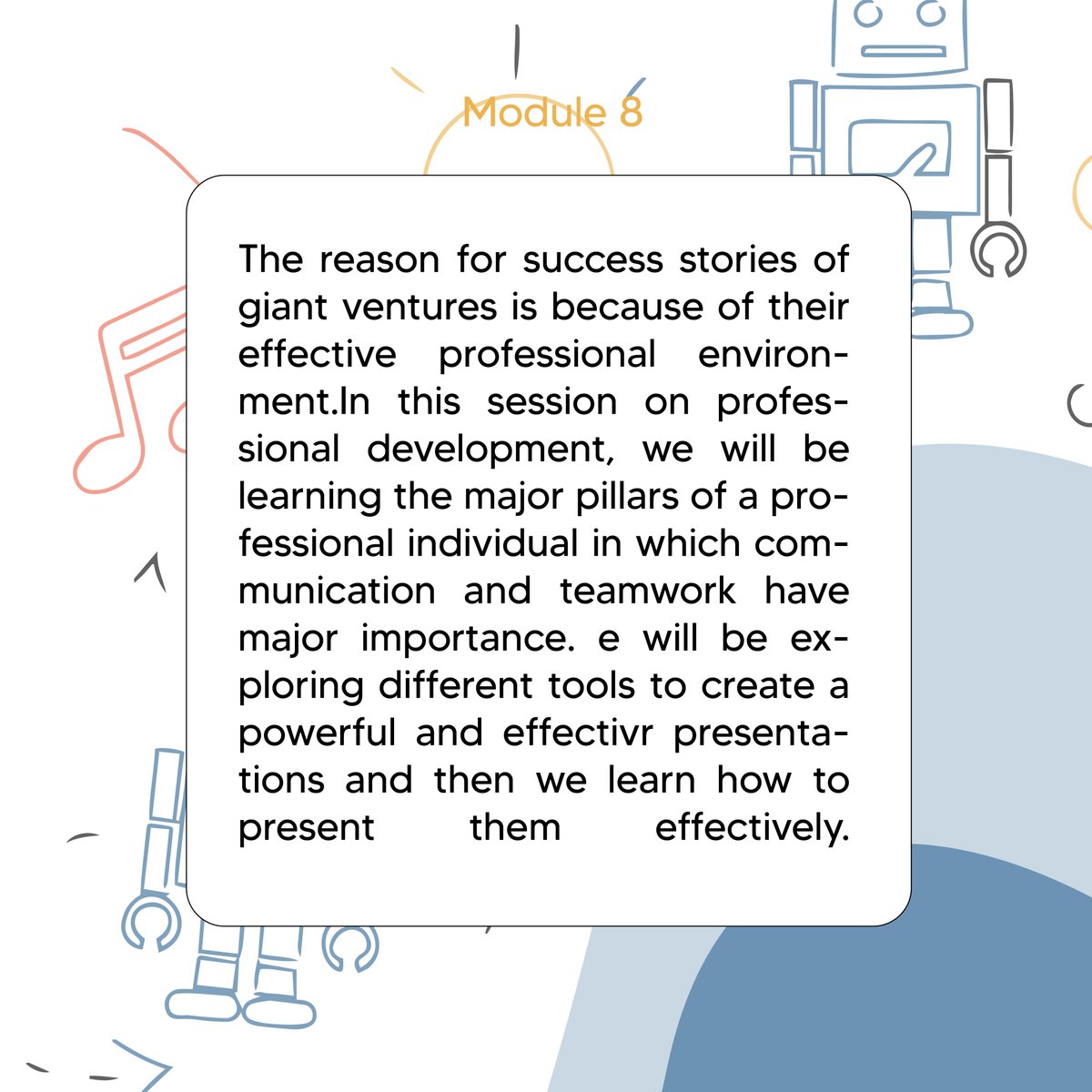 learnobots's tweet image. We all have seen presentations given by famous individuals like Steve Jobs and Elon Musk, founders of Apple Inc and Tesla Motors, but what do you think makes them different? We believe, in the art of communication.

#LearnOBots #summer #Summercamp #Technology #Engineering #STEM