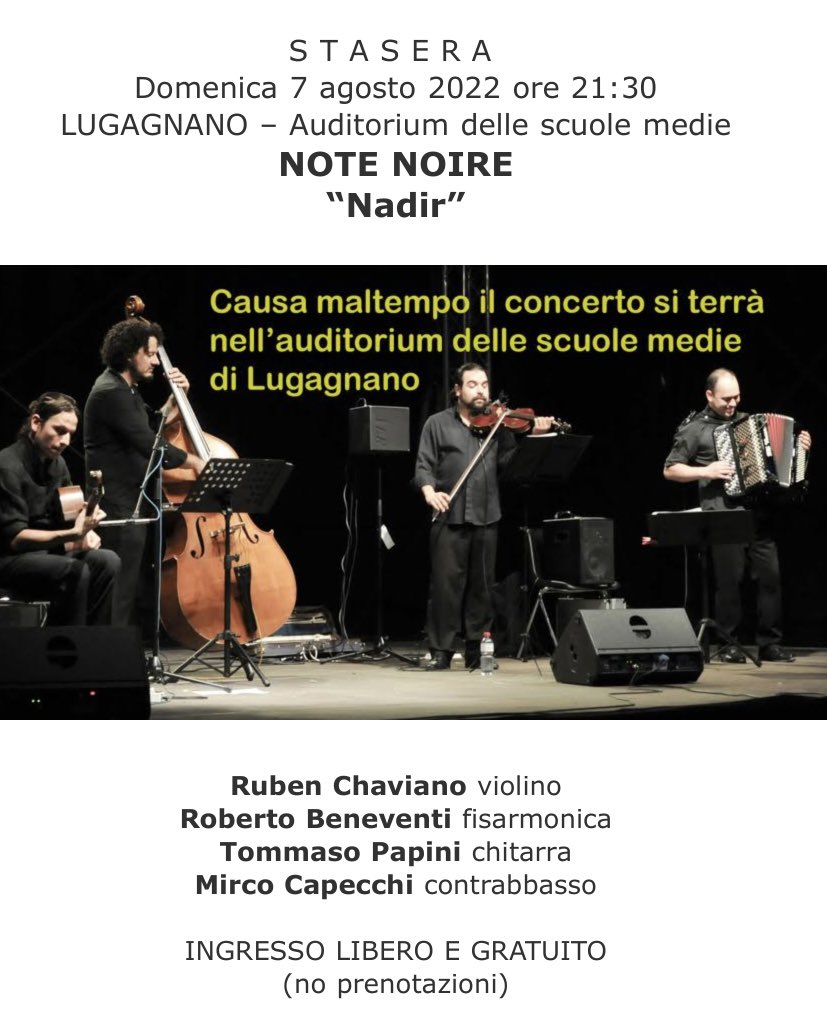 Ore 21.30!! Direi #danonperdere !!! Manouche di classe!! <a href="/pcjazzclub/">Piacenza Jazz Club</a> #summertime 23 <a href="/AngelicaDa/">Angelica Dadomo</a> <a href="/nadiapompini/">nadia p.</a> <a href="/Liberta_it/">Libertà.it</a> <a href="/PiacenzaSera/">Piacenza Sera</a> @Piacenza_Online