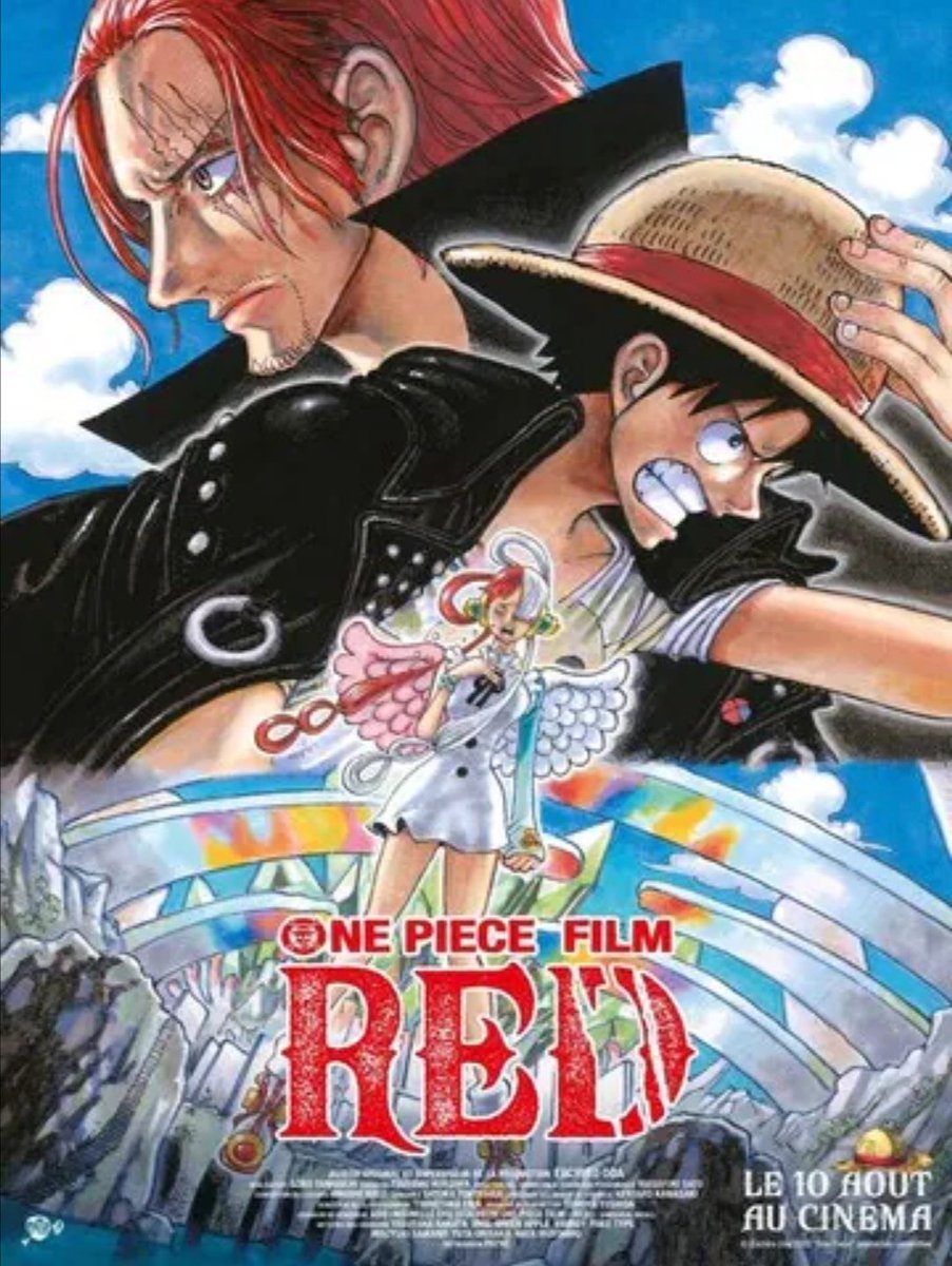 It's hight time to go to the cinema and watch One Piece Red on a preview!!🤗

Many cinemas deliver one seance today.
Previews available mostly in <a href="/PatheGaumont/">Noman Testing Here</a> in France...

👉🏼Official release: 10 of August!!

Who's going today??? 
 #ONEPIECEFILMRED #Tokou #manga