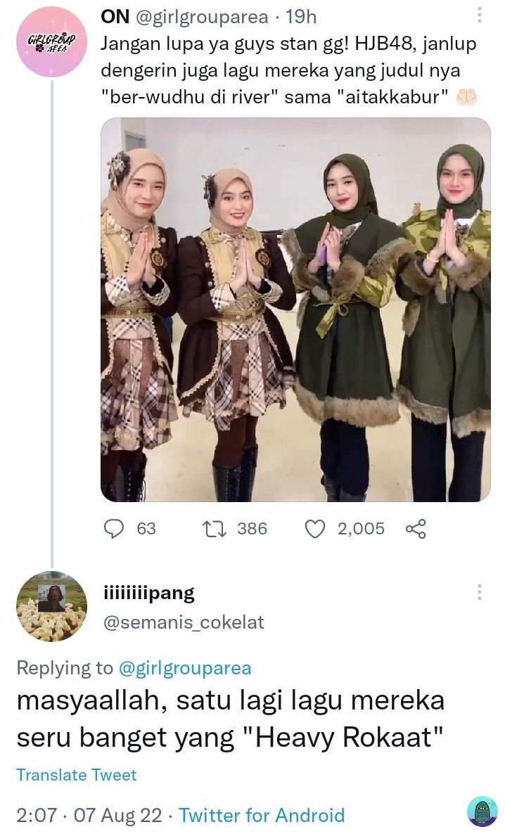 tanyakanrl's tweet photo. tanyarl drop judul lagu HJB48 yang lucu lucu dong 😭 https://t.co/NgfDrYla6C