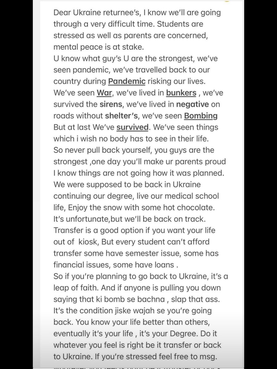 unitedfmgs's tweet photo. #Ukrainereturnstudents read this please carefully 🙏. I hope you would like it. Join our group :- https://t.co/i2m1kjfrqs #savefmg #helpfmgs @NMC_IND @Sai_Pallavi92 @SonuSood @anandmahindra https://t.co/v3fMKFc7Vi