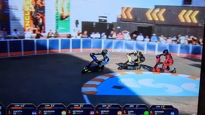 E-skooter racing is a thing on ESPN.