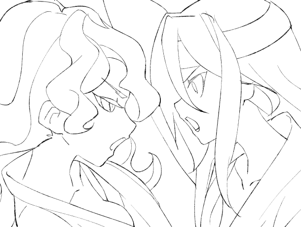 skebの進捗です。ポーズ難しい…あがいてます🏃 