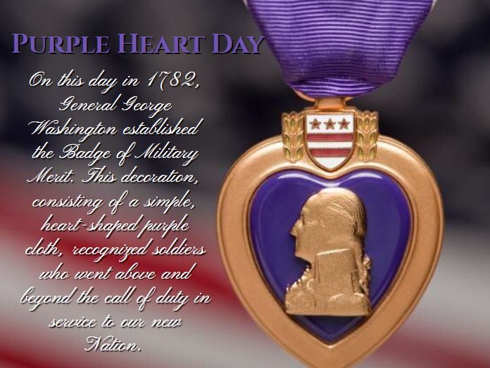 On this National Purple Heart Day, we honor the men and women who have earned the #PurpleHeart as they fought to protect America's freedom. Thank you, brave heroes!
 #PurpleHeartDay #purpleheart