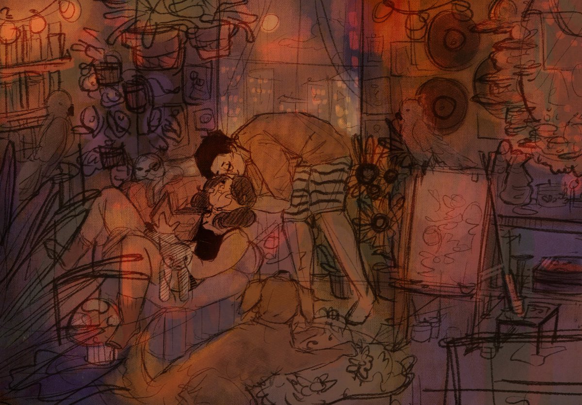 oteymouse's tweet image. posting a fuzzy &amp;amp; warm quick sketchie i made 🧡🧡🧡

#artph #artistsontwitter