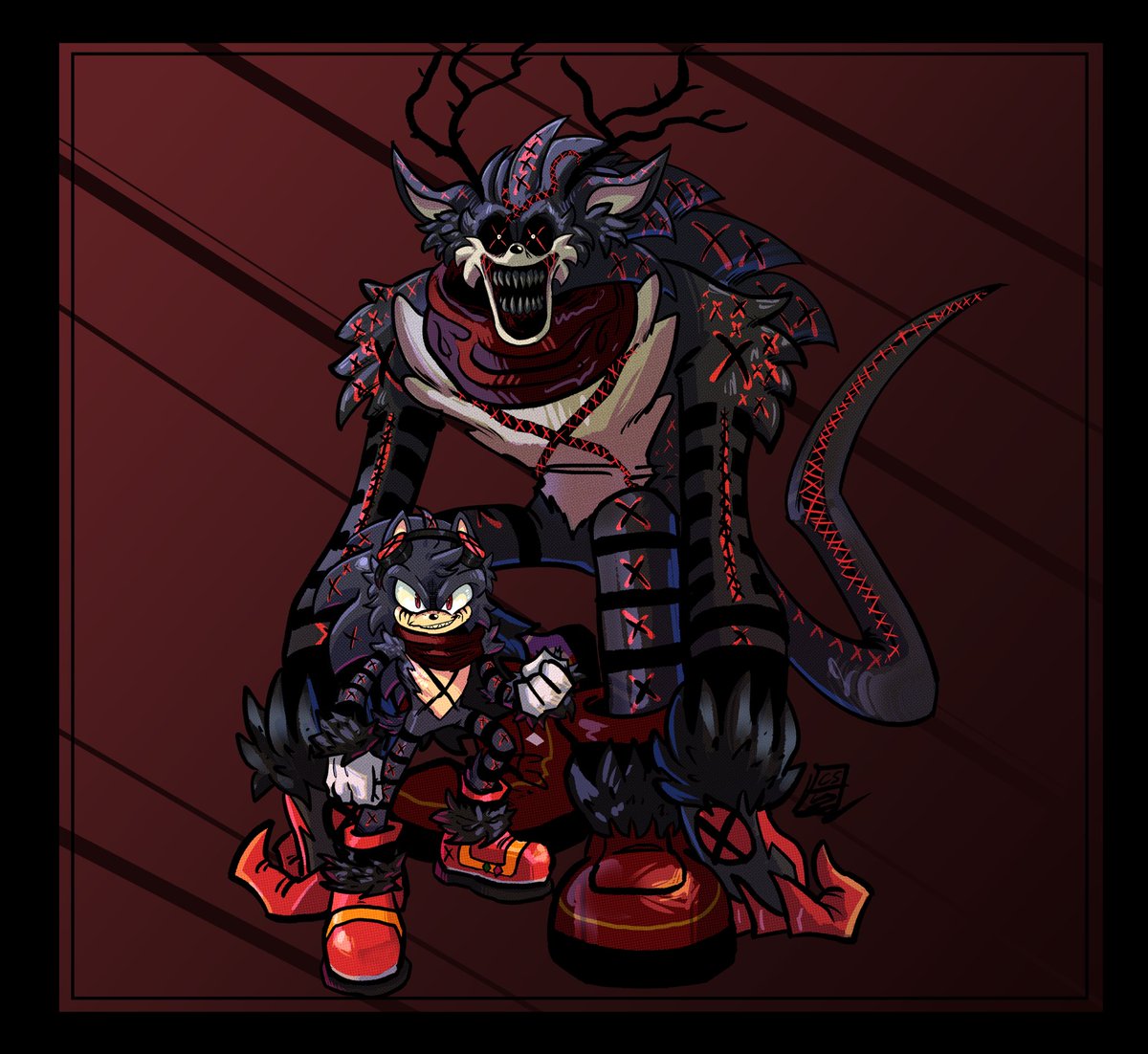 ZueltheCat's tweet photo. Thank you so much @codetrillogy for this baller as fuck commission!!! It came out so good and I’m still geeking over it like crazy lmao ;U;!!!!

Please go commission him, they’re open and very well priced! :D

I did the background for the other versions. B] https://t.co/MBAjWi7Hu7