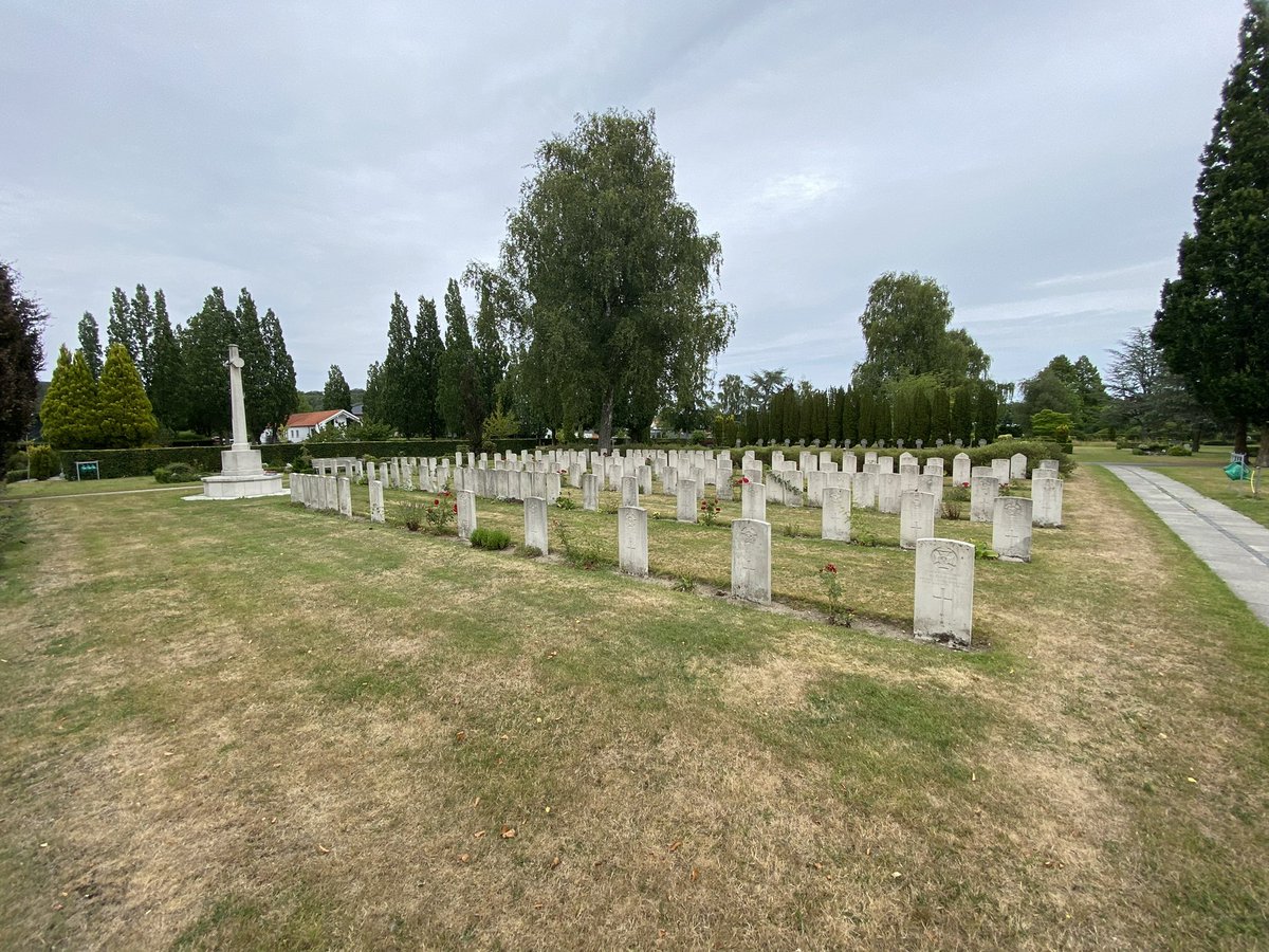 MalcolmRossNI's tweet photo. Some of the larger @CWGC plots in Denmark. Aabenraa, Esbjerg Fourfelt and Lemvig Cemeteries. Positive meetings with managers and team members, ideas exchanged and training sessions delivered. https://t.co/Z3uUDyD4Yg