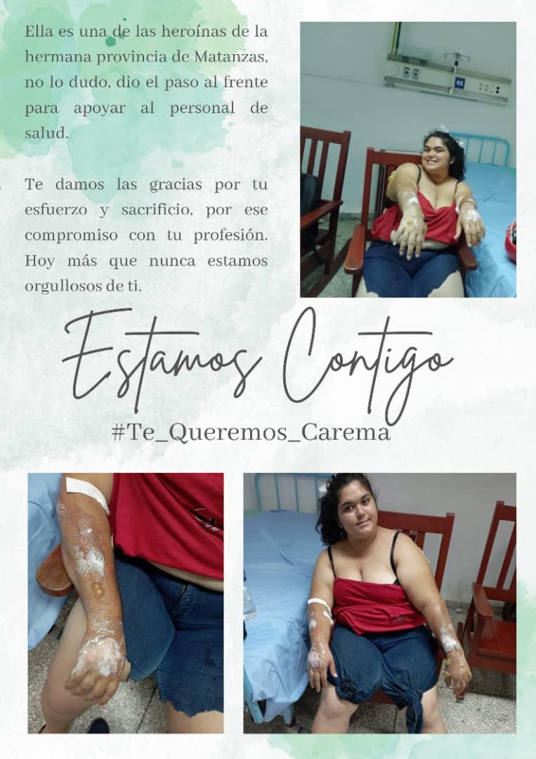 Pronta recuperación para esta estudiante Directora de la Revista Estudiantil de la Universidad de Ciencias Médicas de #Matanzas Eres una valiente! Nuestros jóvenes en la 1ra fila #FuerzaMatanzas #CubaPorLaVida <a href="/Ernesto68339369/">Ernesto Betancourt</a> <a href="/CalixtoOrozco/">Rector @ucmvccu</a> <a href="/DraDayamiLeonP/">Dayamí León Pulido</a>
