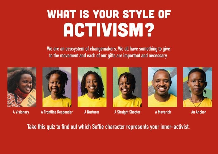 How do YOU bring the most change to your community?✊🏾 The Softie team put together a quiz to help you figure out your style of activism and how you can contribute to a better Kenya.😃🇰🇪 Take the quiz here ➡️ bit.ly/softieactivism… #ChangeNiSisi #SoftieTheFilm