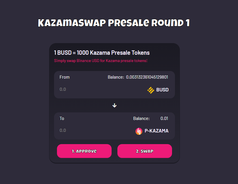 KazamaSwap's tweet photo. Simple and easy! https://t.co/ZCrU0ka6DA