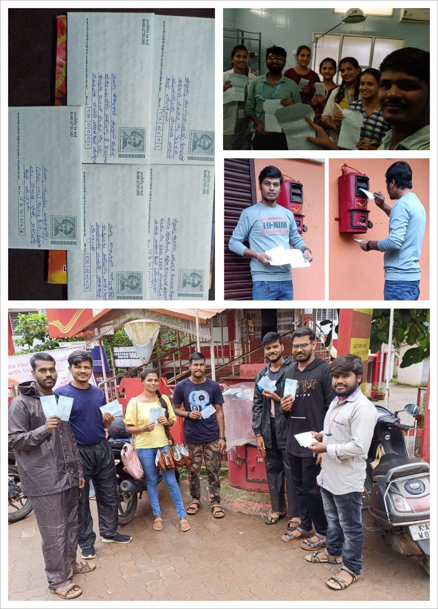 DKCHOOFFICIAL22's tweet photo. Letter movement campaign by Karnataka CHOs to regularisation of CHO cadre and 15000 PBI...
#ಪತ್ರಚಳುವಳಿ
#CommunityHealthOfficer
#AKSCHOA 
#CHOs #DKchounion 
#CHO_regularisation 
#15000PBI 
@akschoab @DKCHOOFFICIAL22    @mla_sudhakar @BSBommai @AyushmanHWCs @DHFWKA  @CMofKarnataka https://t.co/C0rq5ywJgV