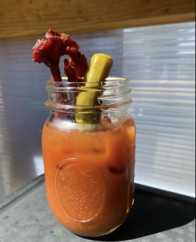 JBoucaniere's tweet photo. SUNDAY - Brunch + BBQ @JBoucaniere.  Mimosas, Bloody Mary's w/ our in house made Beef Jerky in every one! Open 10-2 https://t.co/dLL43s3Uzn