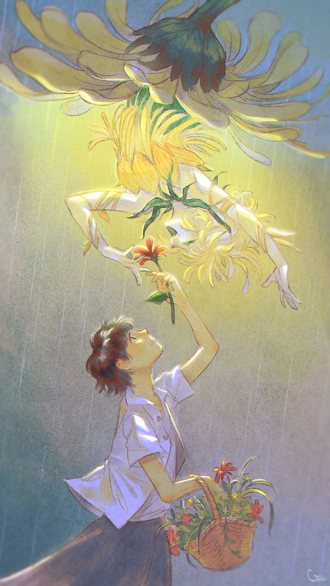 girinim's tweet photo. 🌹☂💧빗 속의 왈츠 (Waltz in the rain)

#artwork #illustration #illust https://t.co/Uf21TzfaKF