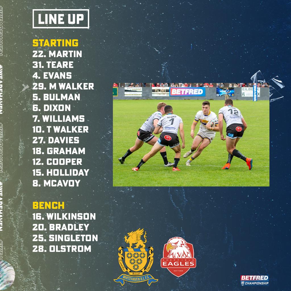 OfficialHavenRl's tweet image. Curtis Teare will make his debut in 🟤🔵🟡 this afternoon as Jonty Gorley has made three changes to his Matchday 17!

➡️ Bradley, Holliday, Teare
⬅️ Broadbent, Hookem, King

Full match commentary from @bbccumbriasport via BBC Sport app or bbc.in/3JEr1EQ

#WeareHaven