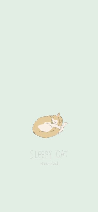猫の寝顔のtwitterイラスト検索結果