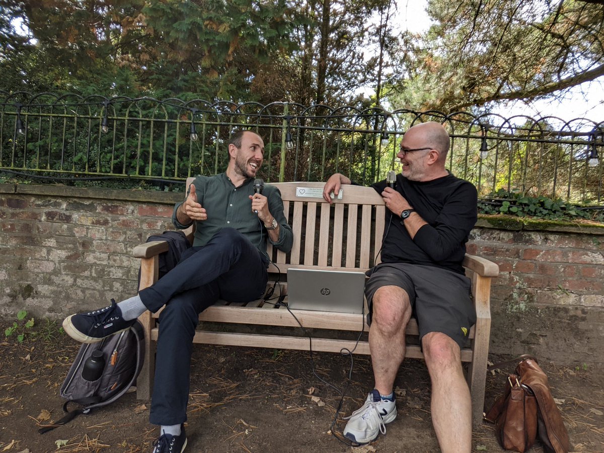 twolinesdoctors's tweet photo. Just casually recording a podcast in a park. As you do.

Many thanks to @JTueart for agreeing to come back on and talk all things acting, directing, writing and Jason Stathaming. Out in a couple of weeks. https://t.co/BgNbcn2qAu