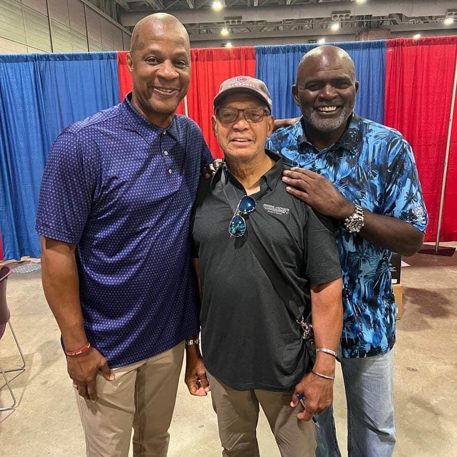 BaseballHistoryNut on X: Darryl Strawberry, Reggie Jackson and Lawrence  Taylor  / X