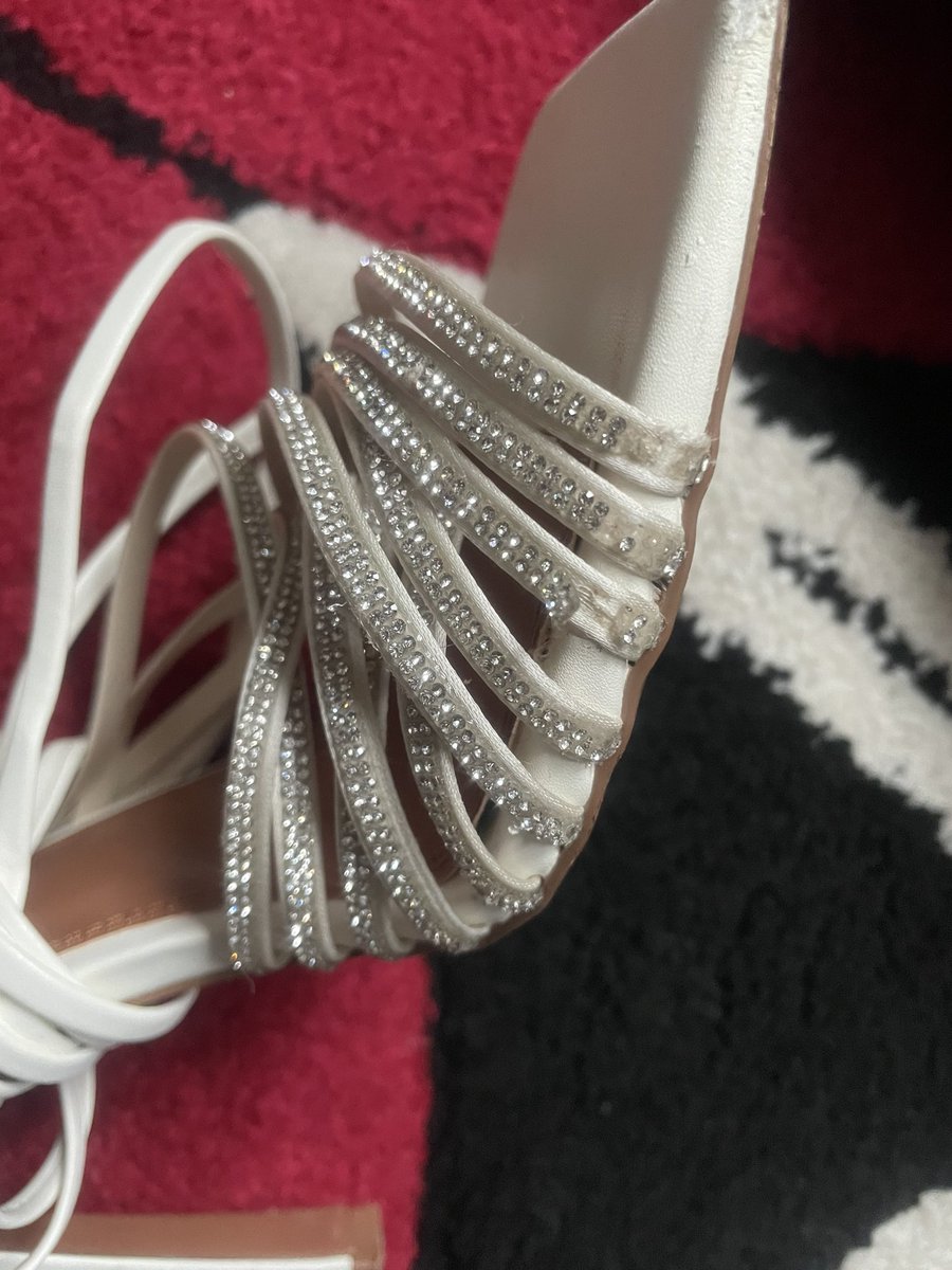Emma_TaylorXx's tweet photo. @ASOS  shoes arrived Thursday, worn for a few hours on friday and this is them? Cant find a contact online, only a robot chat 🙃 #help #onewearnotok https://t.co/bIwr3DkJVF