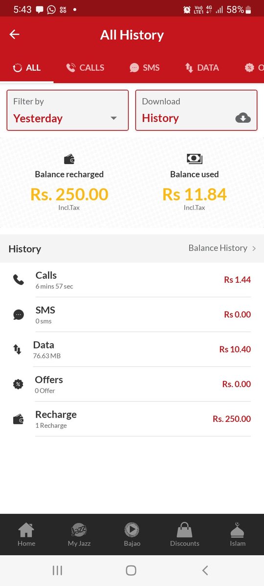 fawadm92's tweet photo. @jazzpk I have internet bundle activated but still my balance is being consumed. I am attaching screenshots. Pathetic service by Jazz https://t.co/eFQi1vBpbn