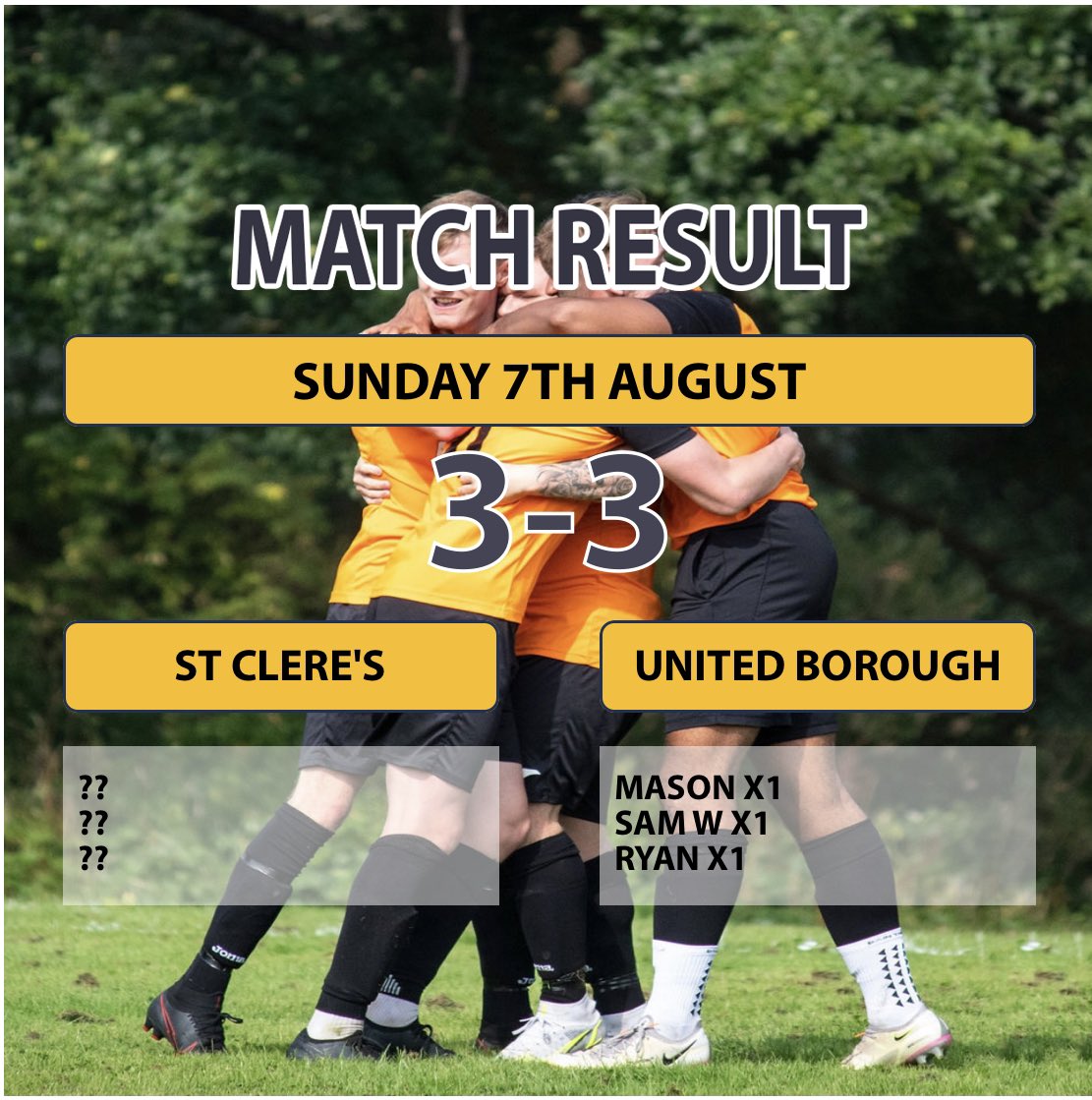 Very tough game against a good <a href="/StCleresFCRes/">St Clere’s Mens Reserves - 🏆 Div 1 Cup Winners</a> side. Had plenty of chances but didn't take them. Good luck for the season 👌🏾. <a href="/ThurrockASL/">Offical Thurrock Association Sunday League</a> your refeere Anthony Owen is rude and disrespectful. Never knew a coach couldn't talk to a referee after the game about decisions they made🤷🏾‍♂️.