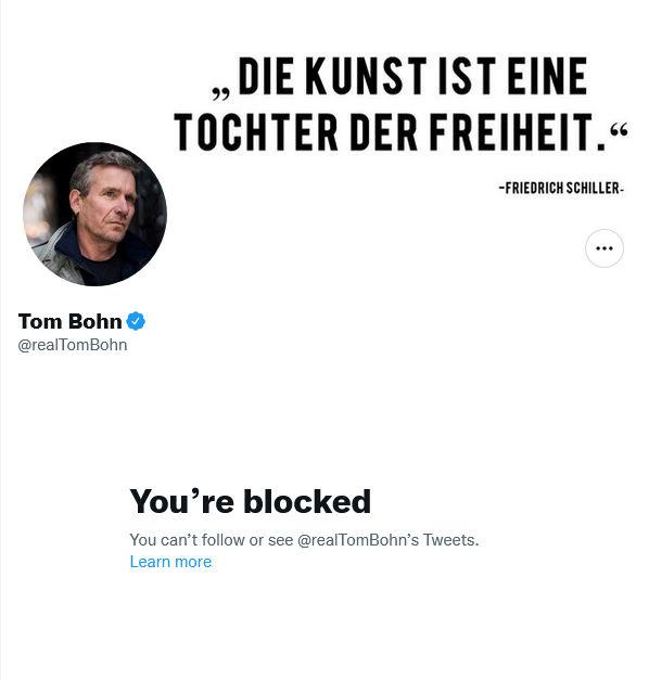 Martin_Sauer's tweet photo. @LippBraaz @realTomBohn #Realsatire und #Twittergold, heute von @realTomBohn.
Da endete dann das Verständnis von Schiller und machte dem verhärmten Alter Platz. https://t.co/LhU6lJQHvt