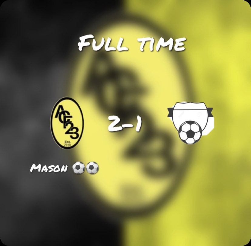 AC-F23 (@ac_f23) on Twitter photo Solid team performance form AC today against <a href="/DragonsAfc/">AFC Cardiff Dragons</a> pinching the win in the last minutes from a free kick👌 onto the next 🟡⚫️🟡⚫️ #UppaAc
Goalscorers: <a href="/MasonBartley10/">Mason🏴</a> ⚽️⚽️
MOTM: @lime1414 Solid team performance form AC today against <a href="/DragonsAfc/">AFC Cardiff Dragons</a> pinching the win in the last minutes from a free kick👌 onto the next 🟡⚫️🟡⚫️ #UppaAc
Goalscorers: <a href="/MasonBartley10/">Mason🏴</a> ⚽️⚽️
MOTM: @lime1414