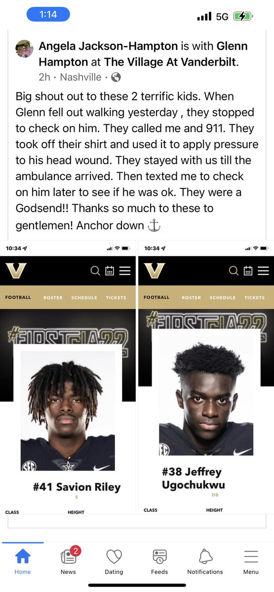 #AnchorDown Another among many reasons I will always root for Vanderbilt…. The kids… Hope this gentleman is ok