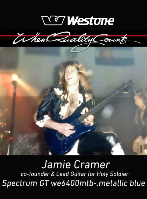 My favorite song was by the incredible #HolySoldier w/ Lead Guitar virtuoso @JamieCramer7771. I was SHOCKED to learn that in '89, #Westone gained Jamie as an endorser &amp; gave him a Spectrum! If you have never heard this talented band you give them a listen:
youtu.be/4ZPBev6-fi8