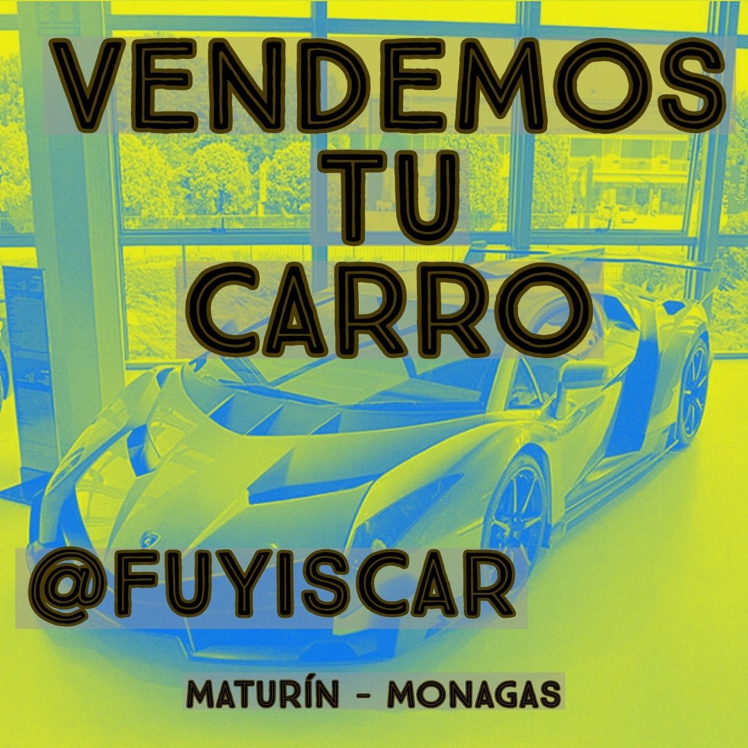 Fuyiscar's tweet photo. VENDEMOS TU CARRO, NOS ENCARGAMOS DE TODO, Y LO MEJOR ES QUE LO SIGUES USANDO MIENTRA BUSCAMOS LA VENTA MATURÍN - MONAGAS  @Fuyiscar https://t.co/LK8JchUdMW