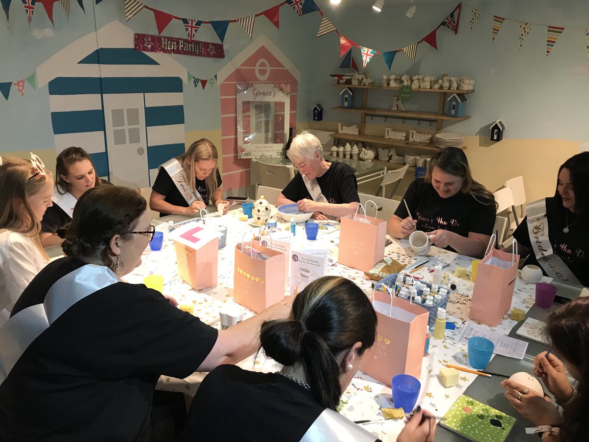 ClayStudioDorse's tweet photo. Fun at Grace’s hen party in the Beach Room yesterday. https://t.co/ort4D1EeXH