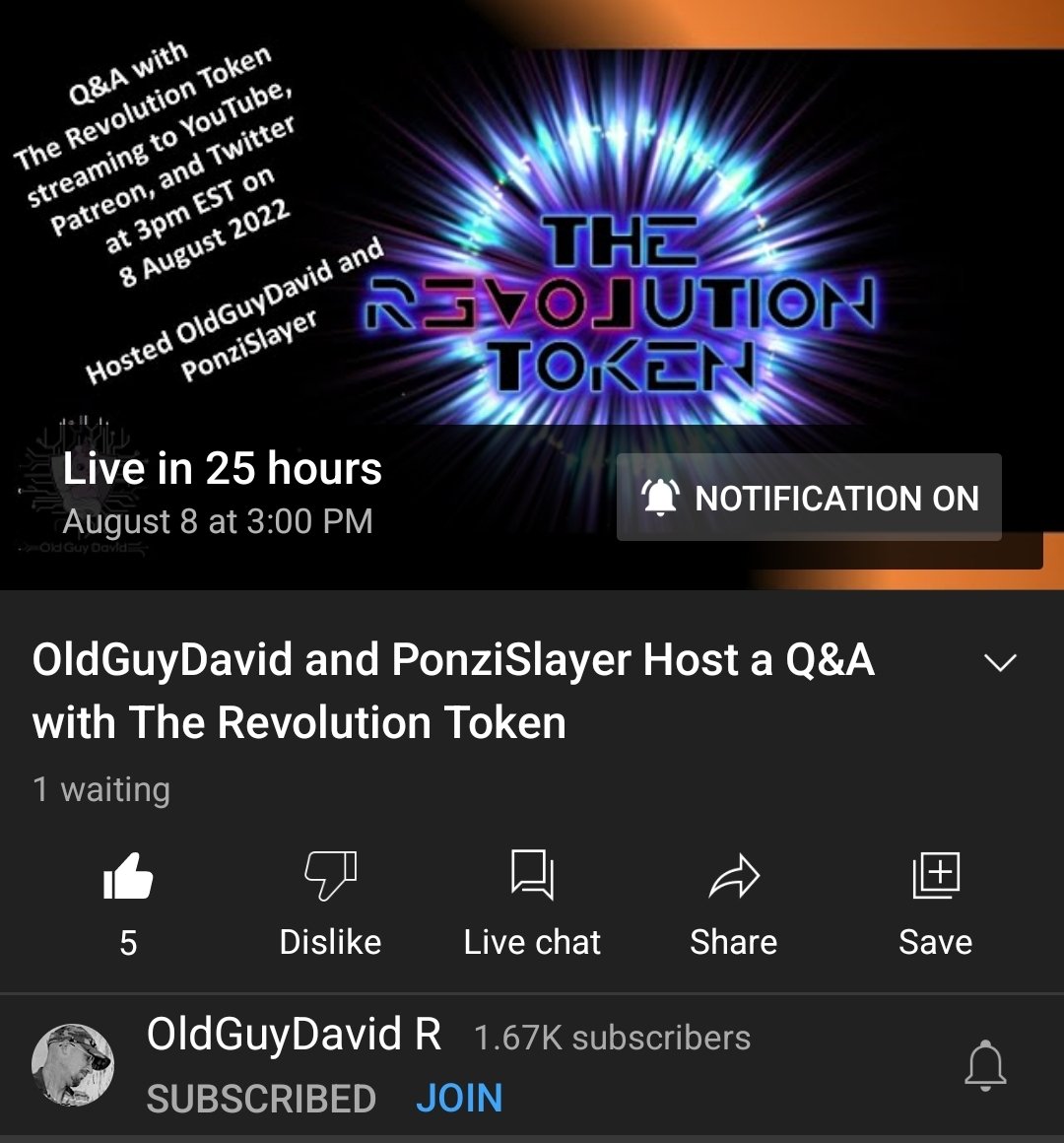 TrevolutionT's tweet photo. If you haven't heard..
@ponzislayerETH &amp;
@OldGuyDavid2022 will be streaming a LIVE Q&amp;A w/us 
Aug. 8th at 3pm est

SET YOUR REMINDER!
We would love for you all to join!

Link👇
https://t.co/2cquNXUQoM

See you there 😎🙏🏾 https://t.co/ETTqToJDYg
