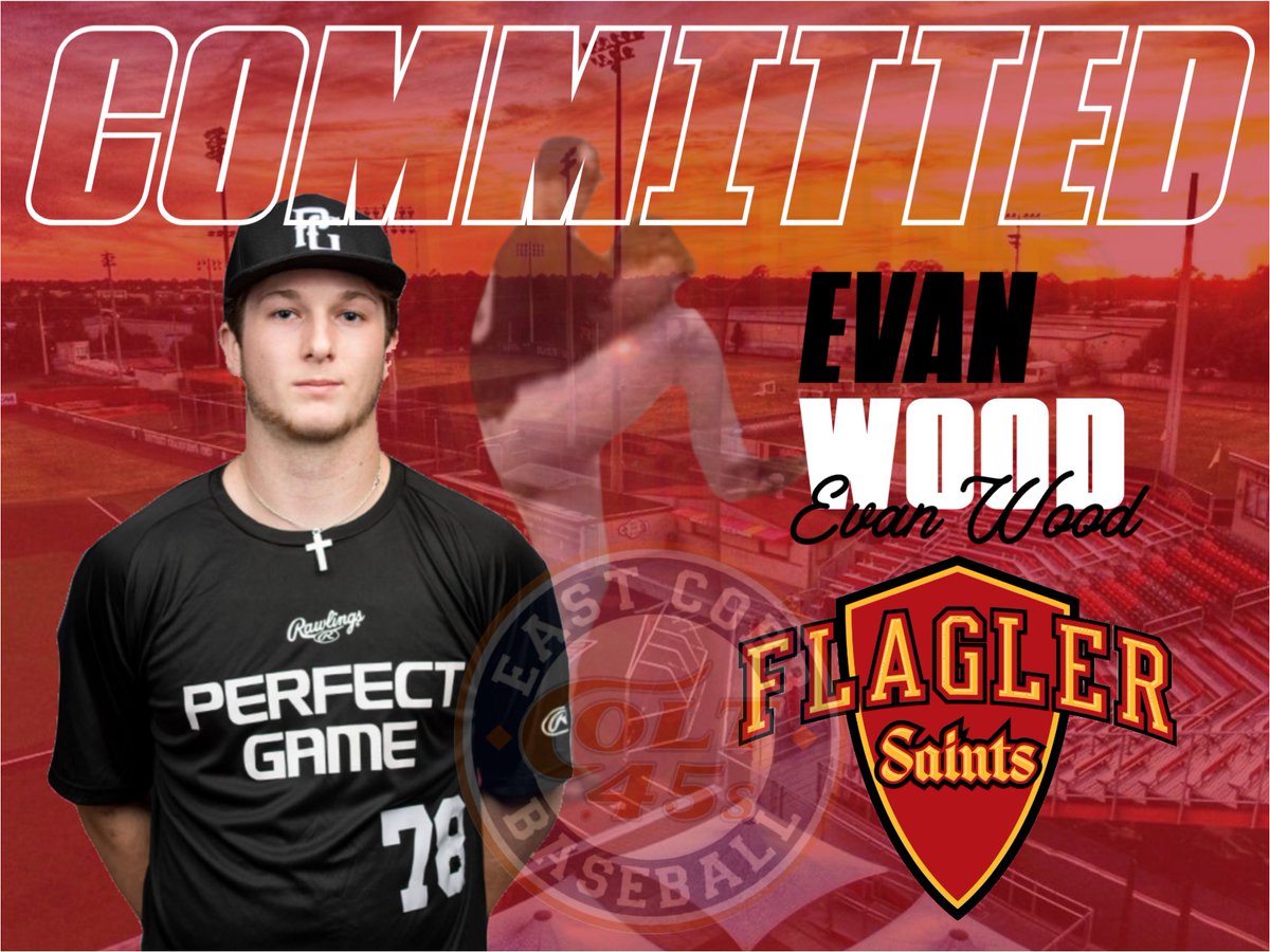 East Cobb Colt 45’s Official (@ecb_colt45s) on Twitter photo Congratulations to Colts LHP <a href="/Evanwood_9/">Evan Wood</a> for committing to <a href="/FlaglerCollege/">Flagler College</a> to further his education and baseball career! We’re proud of you buddy. <a href="/ECB_Colt45s/">East Cobb Colt 45’s Official</a> Congratulations to Colts LHP <a href="/Evanwood_9/">Evan Wood</a> for committing to <a href="/FlaglerCollege/">Flagler College</a> to further his education and baseball career! We’re proud of you buddy. <a href="/ECB_Colt45s/">East Cobb Colt 45’s Official</a>