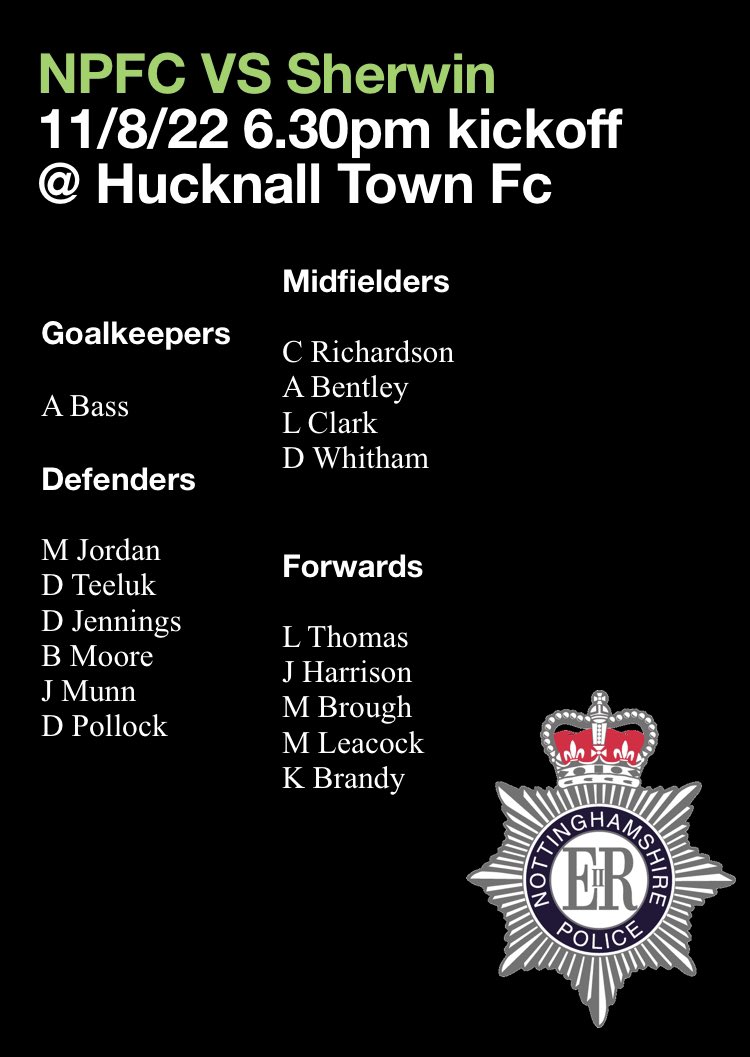 Notts Police Football Club tweet media